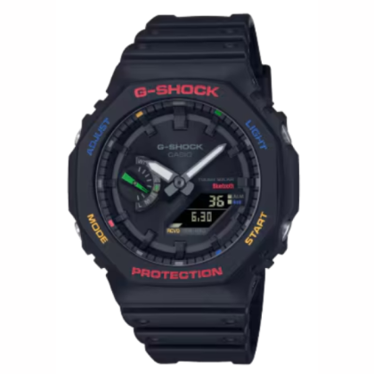 Casio G-Shock GA-B2100FC-1ADR Multicolor Accents Black Solar power Men Sport Watch 